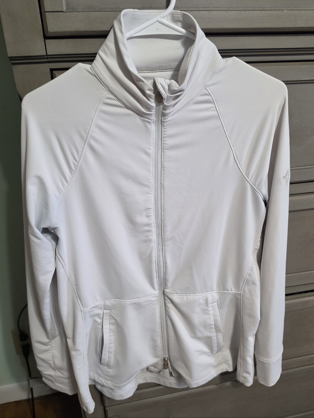 Peter Millar White Full-Zip Utility Jacket